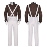 Charlie and the Chocolate Factory Cosplay Costume Chocolate Man Clown Series Halloween Performance Outfit for Men
